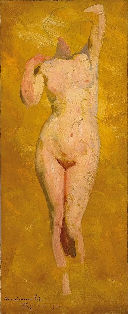 Bozzetto con nudo femminile
